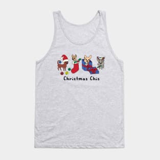 Lilac Christmas Chis - Smooth coat chihuahuas - Christmas Chihuahua Tee Tank Top